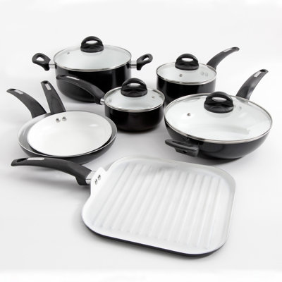 Batterie de cuisine antiadhésive en aluminium 11 pièces Oster Herstal