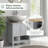 Bathroom Vanity with Adjustable Shelf and Open Bottom Shelf