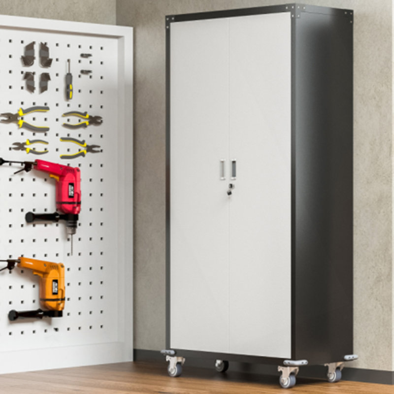 Garage Storage Cabinets With Locking Doors And 4 Adjustable Shelves