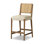 ROTHLER Upholstered Bar Stool with Solid Wood Frame