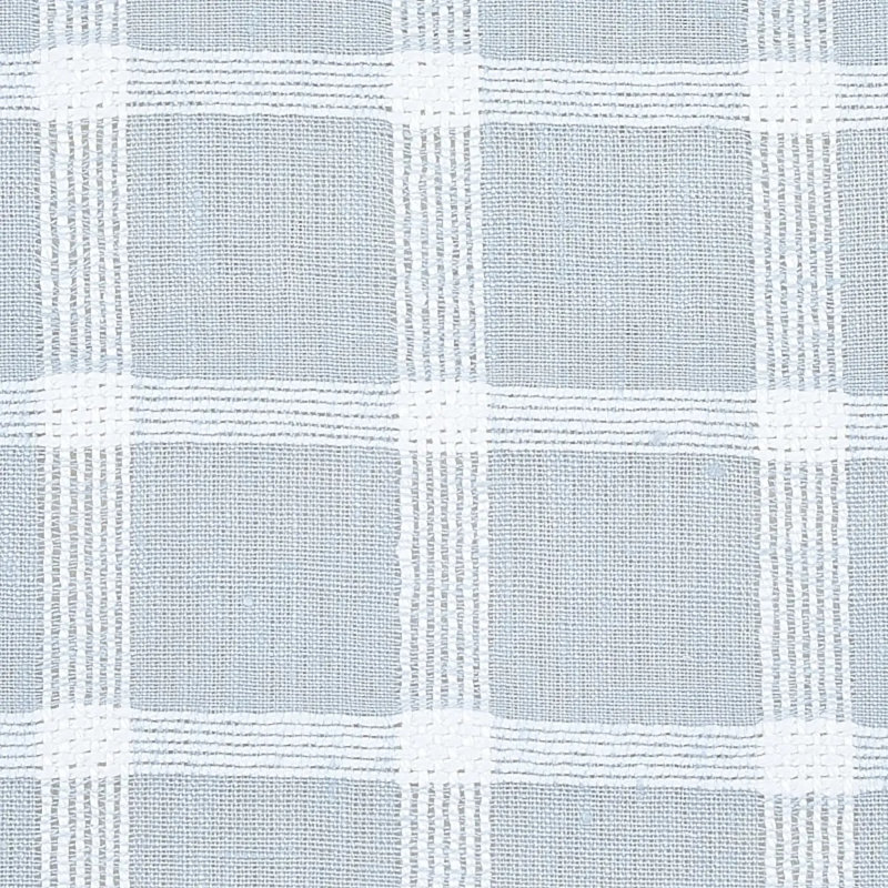 Pauline Check Casement Fabric, Chambray