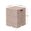 16.15x20 inch Tank Holder/Side Table, Natural Travertine