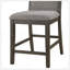 Ensemble de 2 chaises de salle à manger modernes gris avec tissu rembourré en mousse de haute qualité