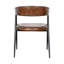 Chaise Brisbane Halstead en cuir de châtaignier