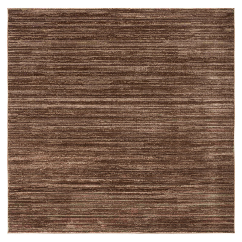 Aaishah Area Rug, Square 3', Brown 