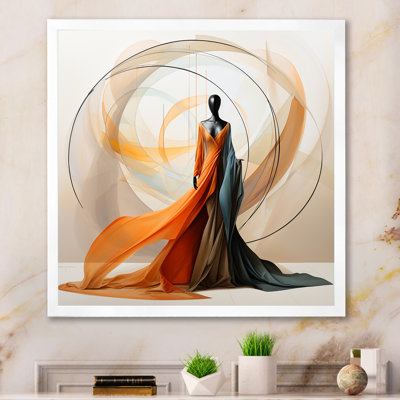 Abstrait contemporain danseur africain I - art mural femme afro-américaine