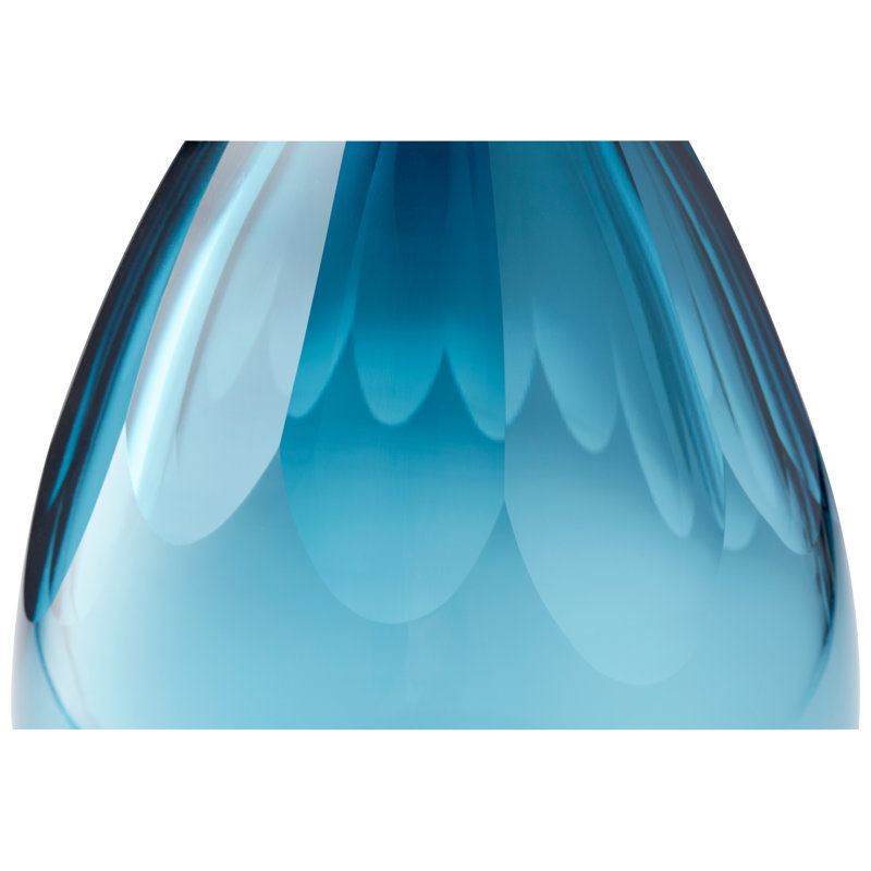 Cressida Glass Table Vase, 11.5" H x 7" W x 7" D