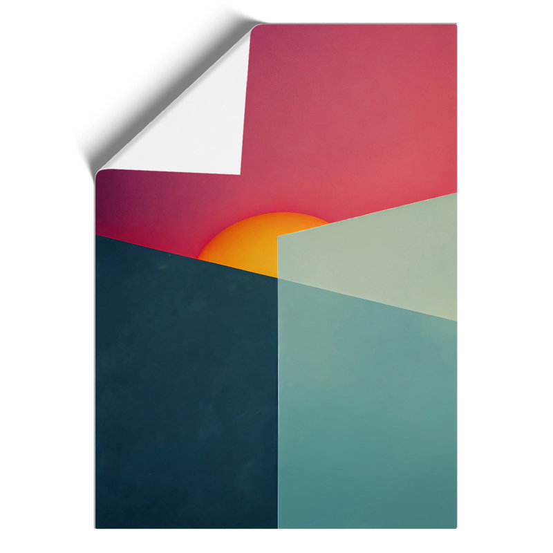Brilliant Abstract Sunset - Wall Art, Paper, 42cm H x 29.7cm W, No Matte