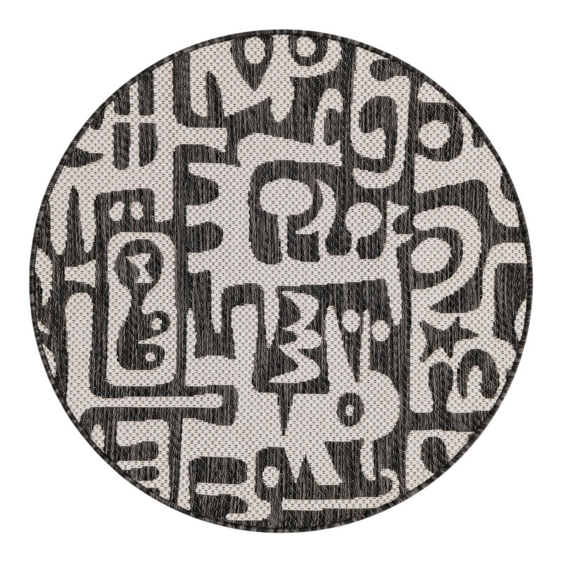 Lyric Hower Indoor/Outdoor Area Rug, Round 3'1"