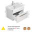 Ensemble de meuble-lavabo 24 po avec lavabo 24 po, 1 grand tiroir