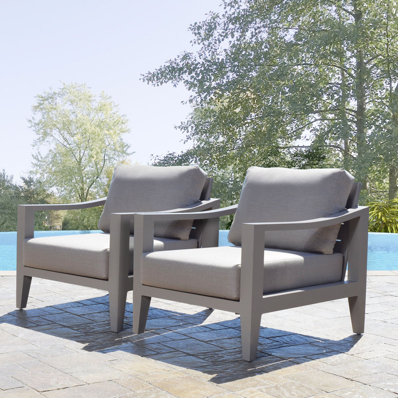 Chaise de jardin Solstice avec coussins Sunbr, Sunbrella® beige, Beige