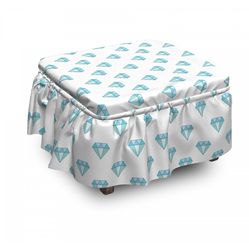 Box Cushion Ottoman Slipcover