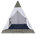 Coussin bleu / cadre blanc