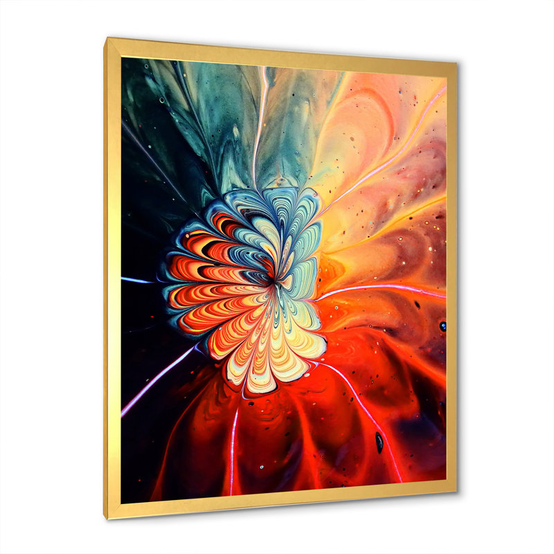 Reproduction d'art sur toile, "Abstract", Impression dorée sur toile encadrée, H 12 po x l 8 po x P 1 po
