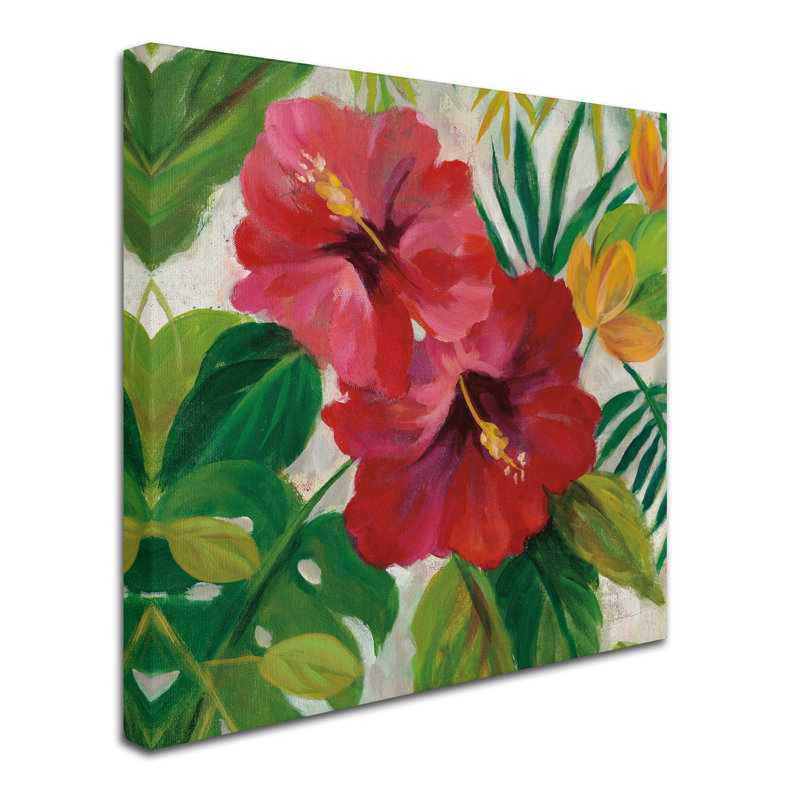 « tropical bijoux i v2 crop », reproduction sur toile tendue, H 18 po x l 18 po