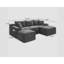 Canapé modulaire en forme de U de 106,3 po avec siège profond, sans assemblage requis, canapé-lit modulaire pour salon, chambre à coucher, appartement-133279592-133279590