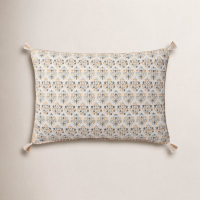 Tassels Reversible Throw Pillow