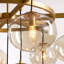Lustre en verre bullé spoutnik de 47,2 po à intensité variable pour salle à manger 47,2 po Orbelle-258068793-258068790