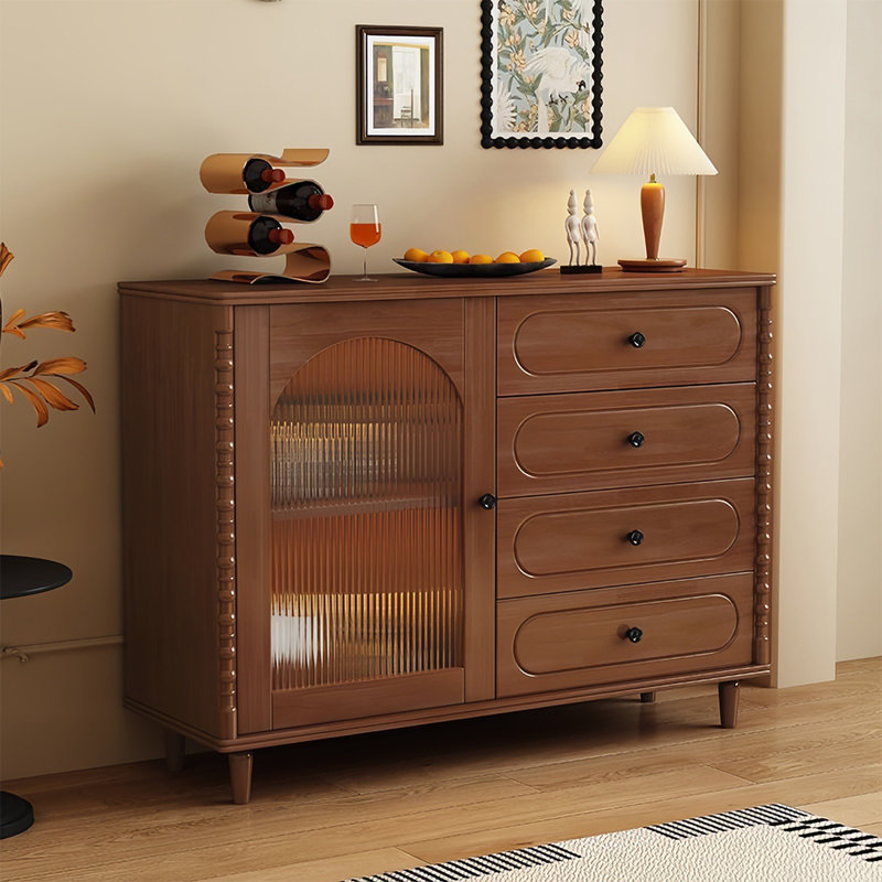 Buffet de rangement de style Middle Middle, Noyer