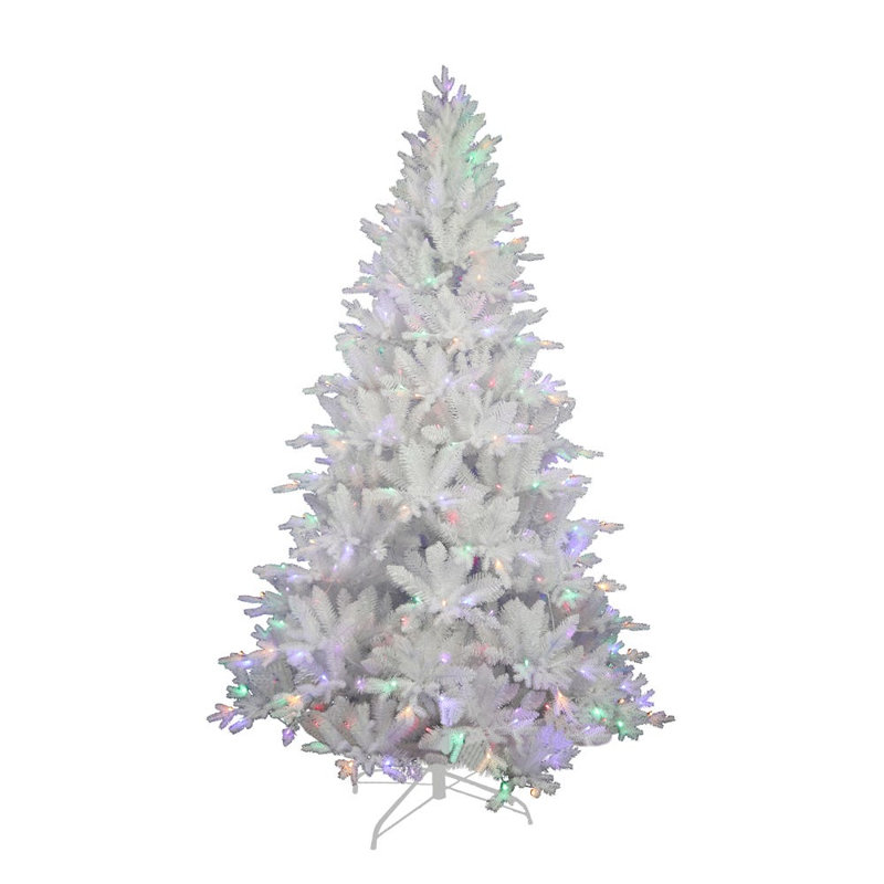 Sapin de Noël artificiel gris 7 'H 7' avec 350 lumières DEL