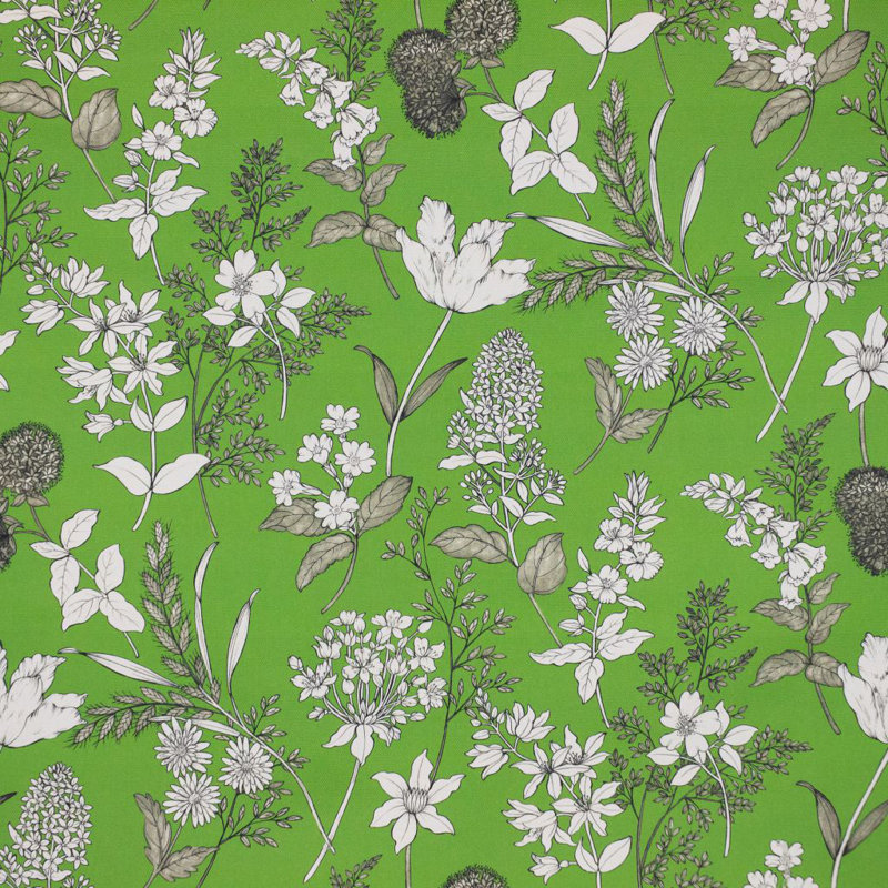 Suite Garden View Blush 100% Cotton Fabric, Fern