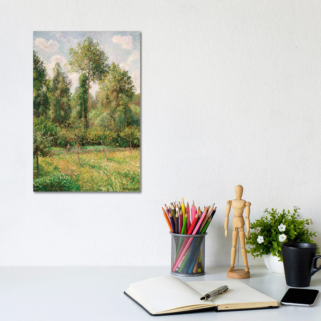 Poplars, Eragny by Camille Pissarro - Wrapped Canvas Gallery-Wrapped Canvas Giclée