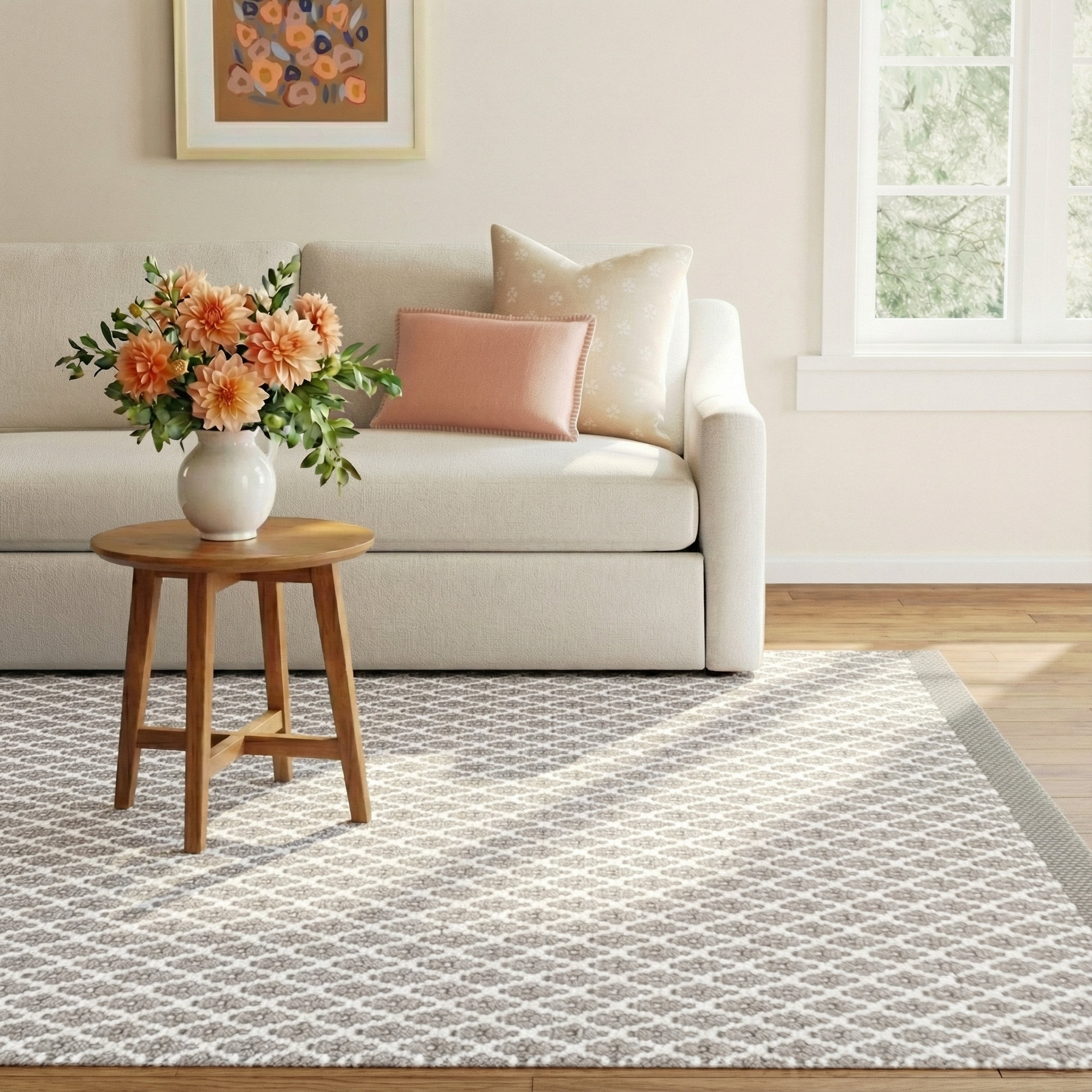 Mainsail Grey Handwoven Indoor/Outdoor Rug, Rectangle 8' x 10'
