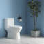 Toilette allongée blanche à double chasse 4 / 6L GPF Patton