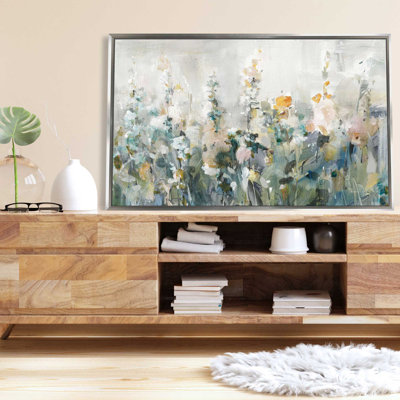 " Rustic Garden Neutral " Painting Print
