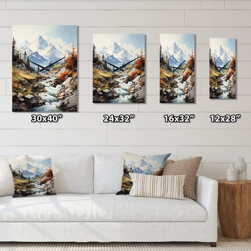 Devron - Mountains Wall Clock, Large