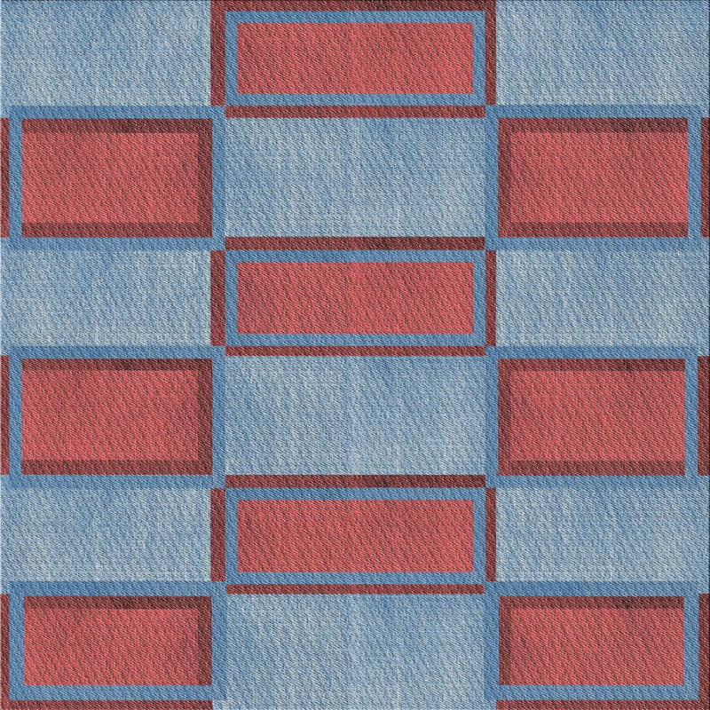 Tapis décoratif géométrique, Carré 8 pi