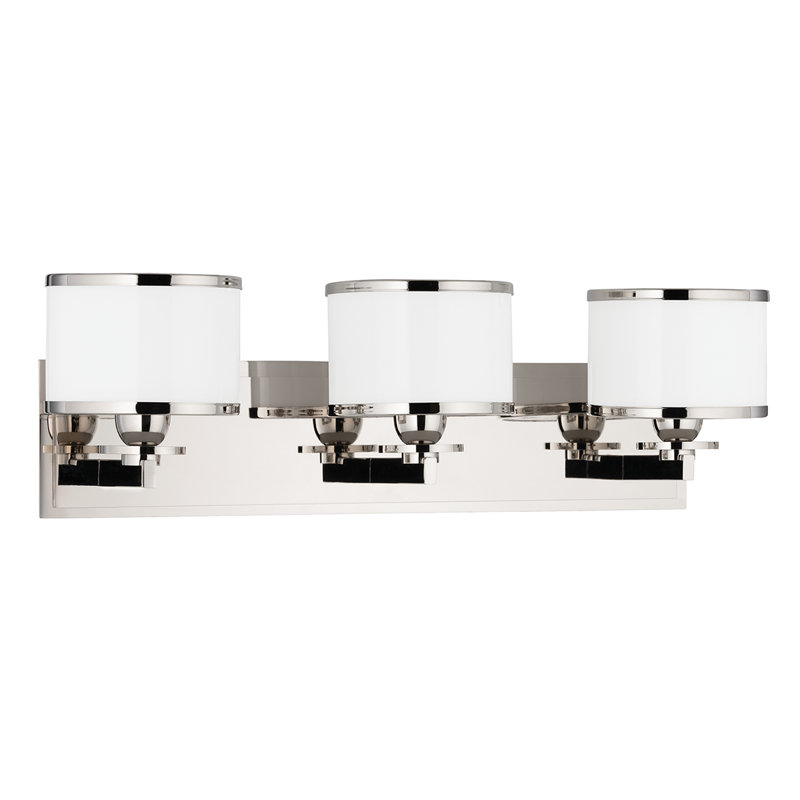 Éclairage pour meuble-lavabo 3 lumières Basking Ridge, Nickel poli