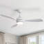 Ventilateur de plafond moderne de 52 po avec lumière DEL et moteur à télécommande DC Damecia-246637123