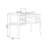 White Rectangular Solid  Wood desk