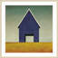 «Navy Barn Summer» par Ryan Fowler, reproduction d'art encadrée sur bois