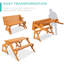 Banc de jardin de table de pique-nique 2 en 1 2 en 1