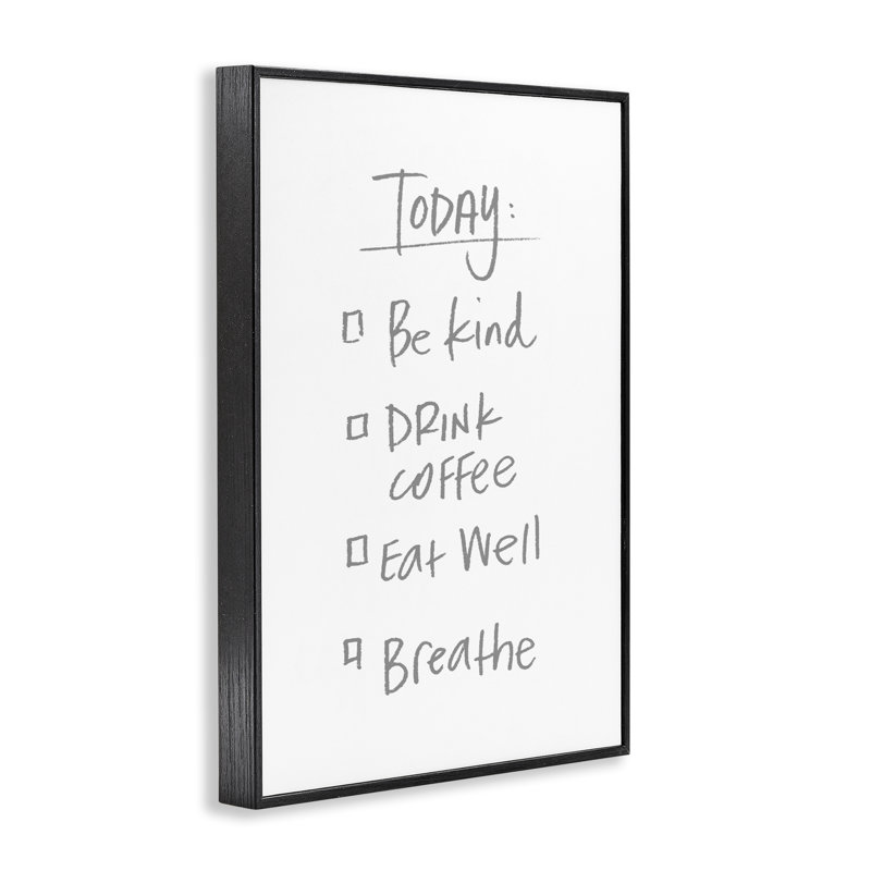 Giclée encadrée de Simple Today, H 30 po x l 20 po, Giclée encadrée noir minuit
