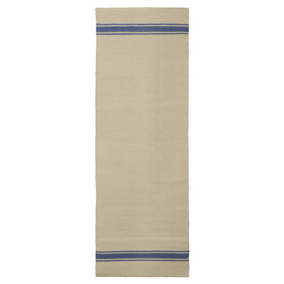 Dartmoor Runner cm Striped Cotton Hand Knotted Area Rug