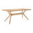 Muhsina Cross Leg Rectangular Dining Table-804823877-786504166