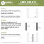Ensemble mural de lattes de teinture Heritage Heritage avec l 1 po x H 94 1/2 po-94481914-137444504