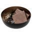 Decorative Black Hammered Table Fruit Bowl