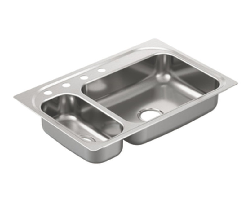 2000 Series Double Bowl Drop-In Kitchen Sink