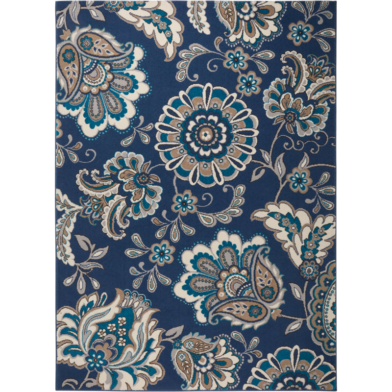 Caffey Floral Rug, Rectangle 5'2" x 7'2"