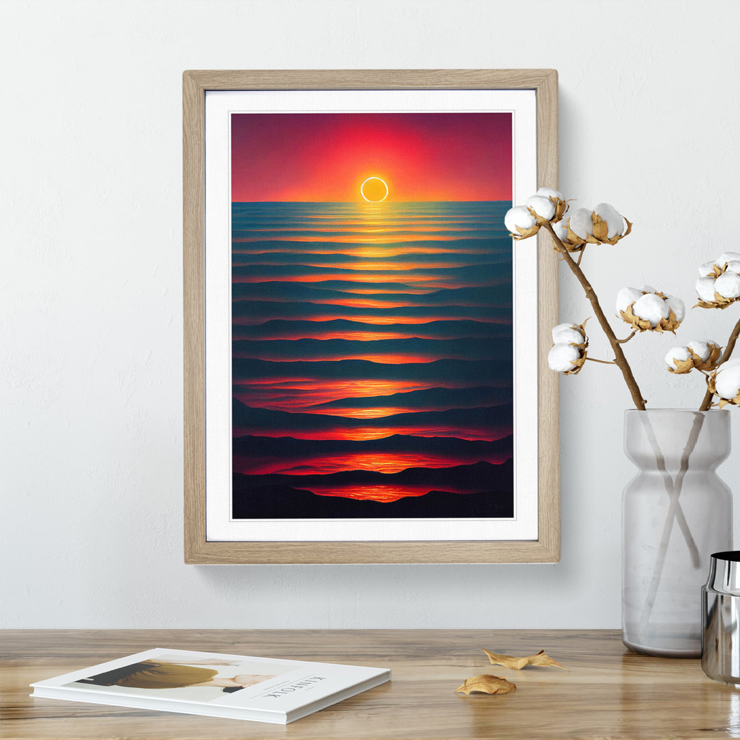 Vivid Ocean Sunset - Wall Art