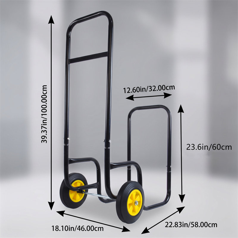 Firewood Log Cart Storage Rack