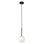 Suspension miniature en albâtre noir de 15 cm (6 pouces) de style moderne