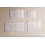 Magnetic Memo Board Whiteboard - 60 x 40 cm - Includes Marker and Magnets - Watercolor flakes