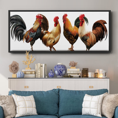 Coq - toile encadrée
