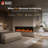 WarmCastle 3 Side Smart Control Electric Fireplace with Media-99084318
