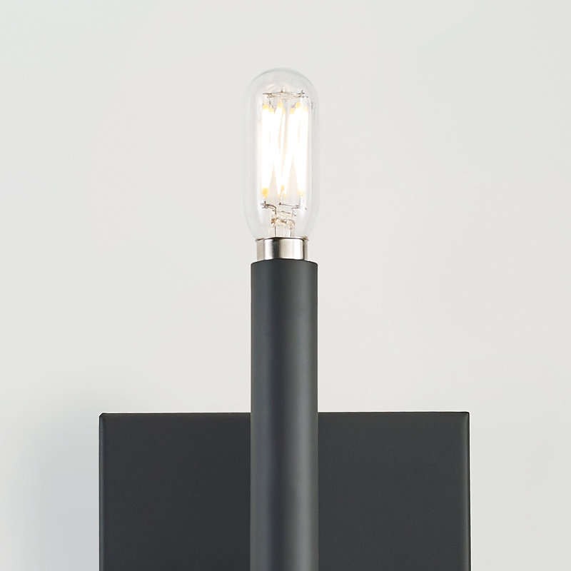 Dimmable Bath Sconce, No, Midnight Black
